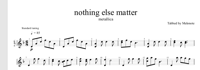 نت Nothing Else Matters برای هنگدرام | PDF + دمو صوتی | Melonote - Image 2